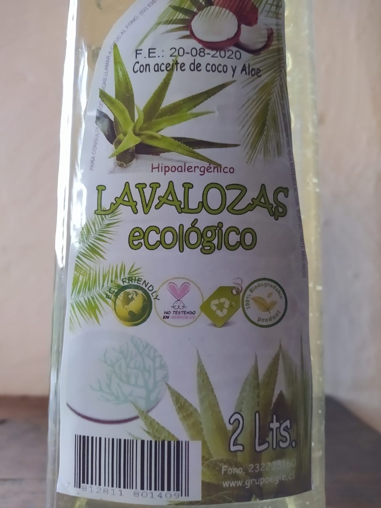 Lavaloza Ecológico 2  Lts