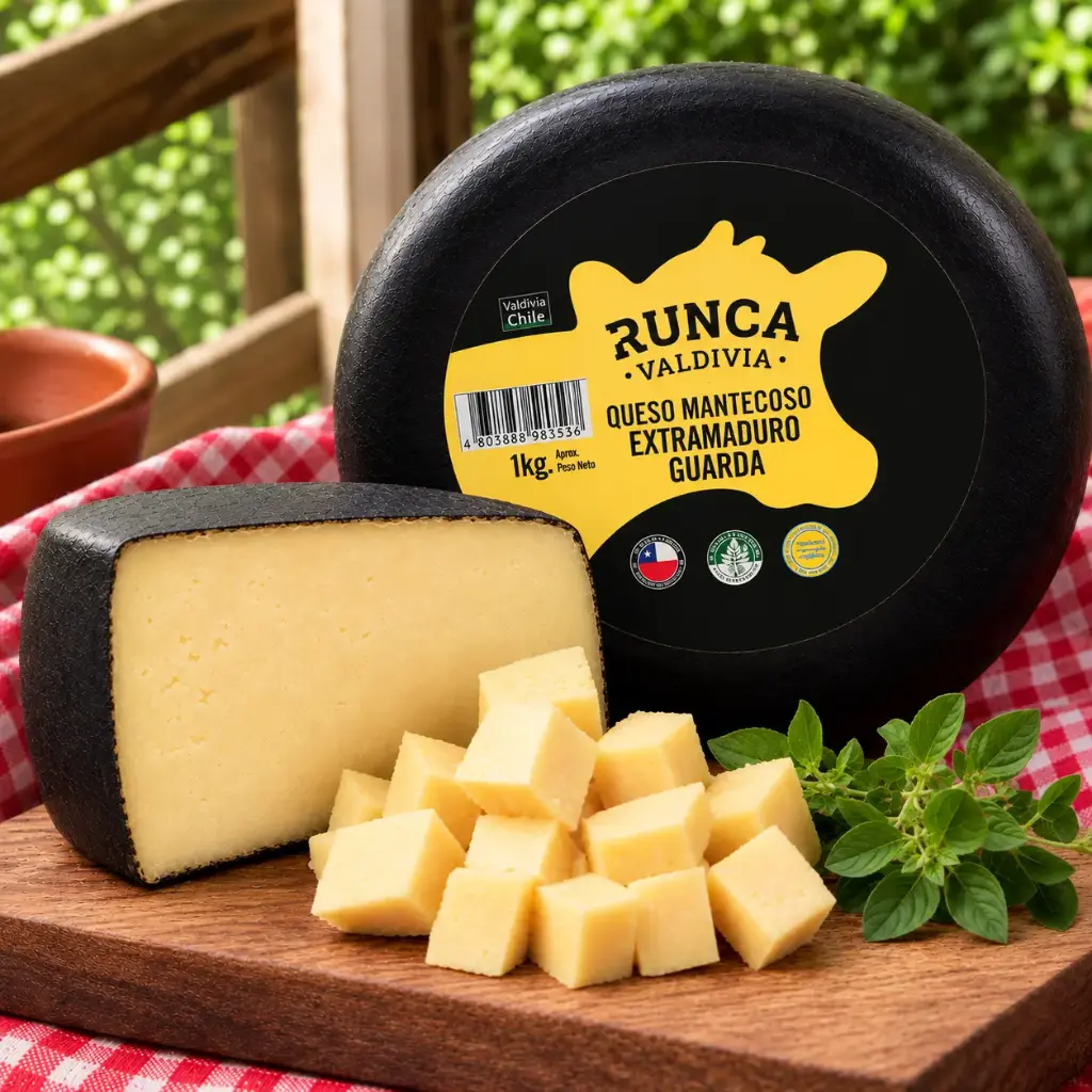 Queso Maduro de Guarda Artesanal Runca · Valdivia · 900g