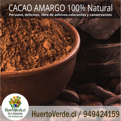 Cacao amargo 250 grs